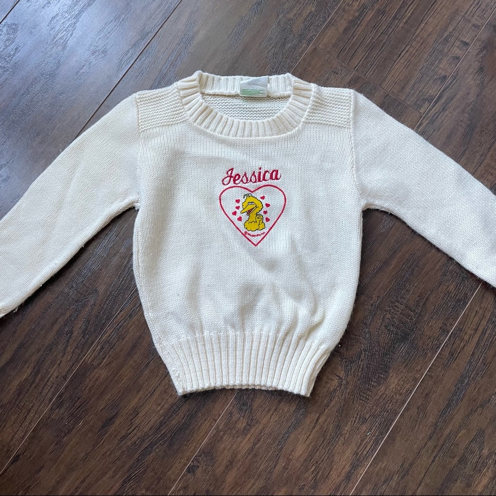 Vintage Sesame Street Big Bird Sweater